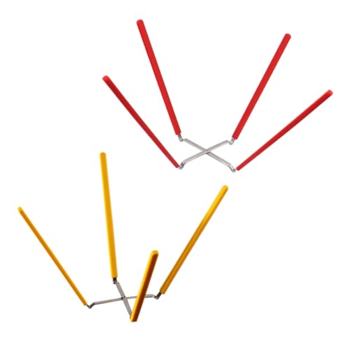 POPETPOP 2Pcs Cake Cooling Rack Durable Inverted Wire Rack for Chiffon Cake Bread Space Saving Design Lightweight Versatile Cooling Holder for Cakes