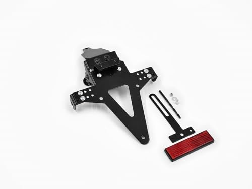 kompatibel mit: Aprilia SL 750 Shiver/GT ABS BJ 2007-16 Kennzeichenhalter Kennzeichenträger Nummernschild Halter/Halteplatte (inkl. Kennzeichenbeleuchtung und Rückstrahler)