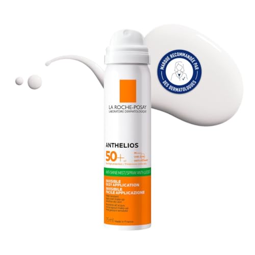 La Roche-Posay - Anthelios - Brume Visage SPF 50 - Protection Solaire Haute Performance - Fini Mat Invisible et Résistante à l’Eau - Brume Solaire 50 Adaptée aux Peaux Sensibles et Mixtes