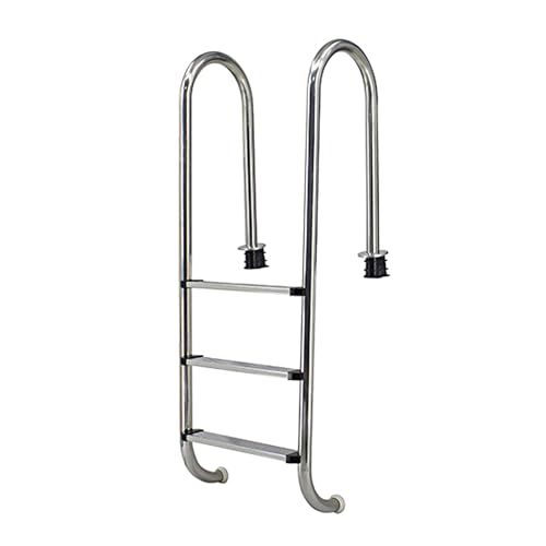 Escalera para piscina de acero inoxidable 304 con 3 peldaños miniatura 1