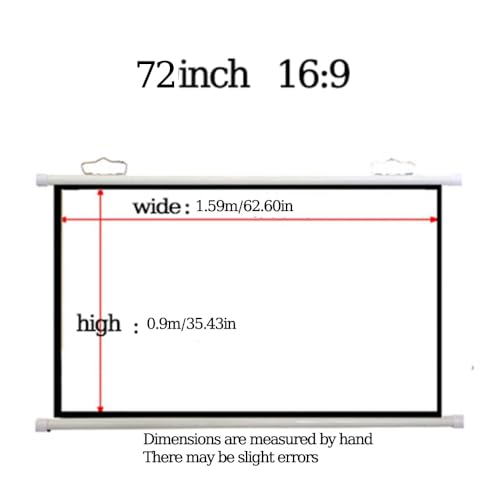 Pantalla de proyección manual 72 pulgadas 16:9 miniatura 7