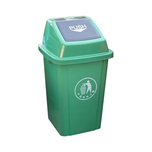 Poubelle d'extérieur plastique 100L avec couvercle secouant pour recyclage