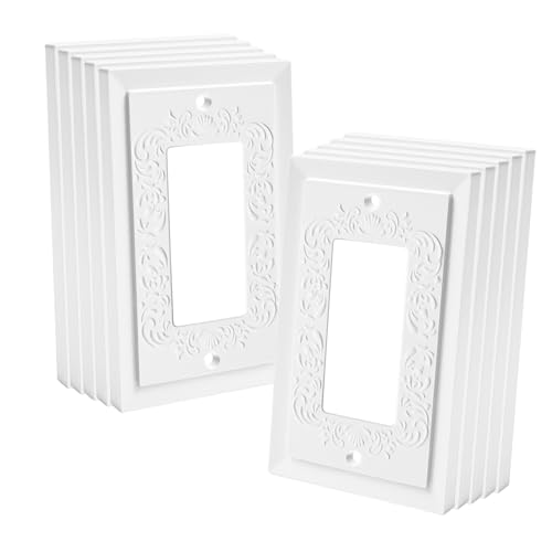 Placa de parede decorativa com padrão de relevo para interruptores de luz, interruptor inteligente,