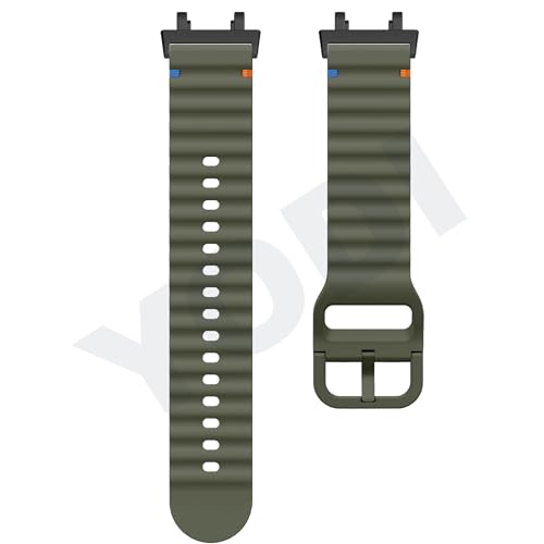 Image of YODI Strap Band Compatible with Amazfit T-Rex 2 Smartwatch Only Soft Silicone | Nylon | Chain | Leather Watch Straps with Installation Adjuster Tool For Amazfit TRex 2