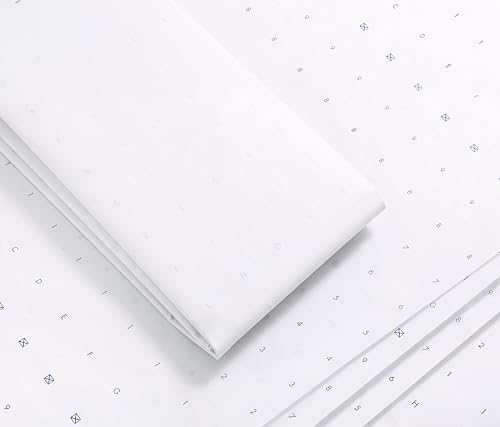 Papel de marcado alfanumérico punteado para patronaje que no se enrolla y facilita el corte