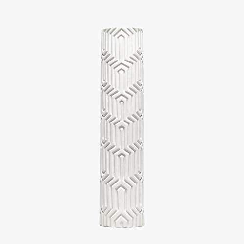 Vase géométrique en porcelaine Musée du Prado texture relief 28cm - 4