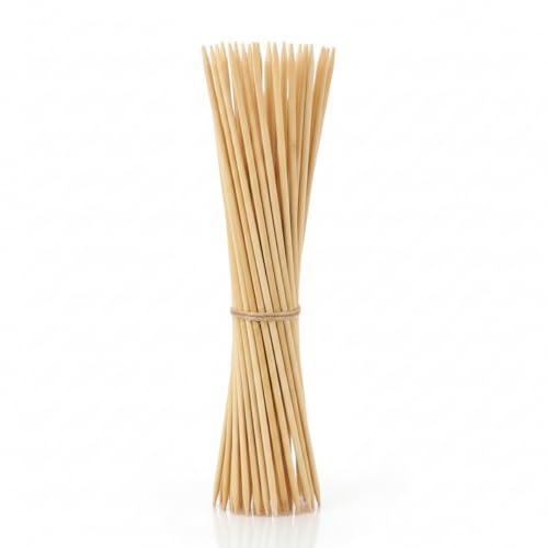 Bambu Ahşap Şiş 29 cm, 100 Adet Doğal Kürdan ve Mangal Şişi