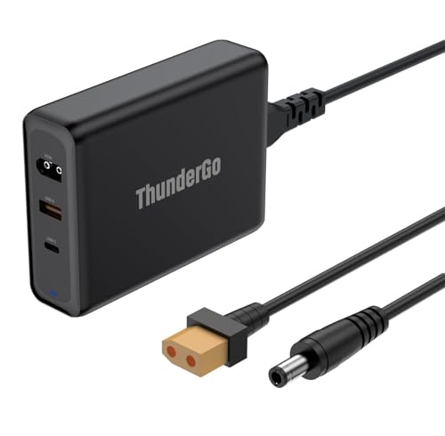 ThunderGo 330W USB C Charger, Fast Compact 3-Ports GaN Charger PD 3.0 Fast Charging Station for MacBook Pro/Air, iPhone, iPad Pro, Dell XPS, Galaxy, Pixel, Apple Watch, and More