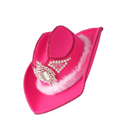 Chapeau d'extérieur style national orné de strass, le cadeau idéal pour fête