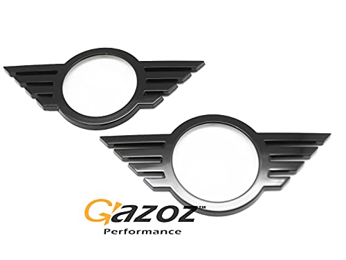 Image of Front & Rear Glossy Black Emblem Badge Cover Compatible with 17+ Countryman F60