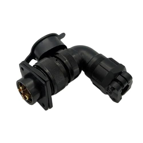 Conector YD28 de 4 pines en ángulo recto para potencia de servomotor industrial 3