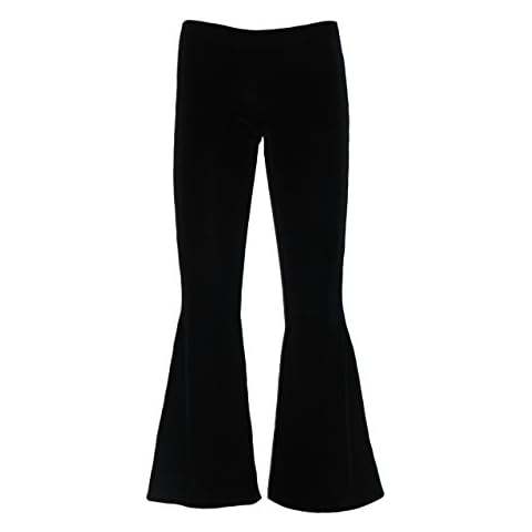Black Gothic Velvet Flare Bottom Trousers Cover