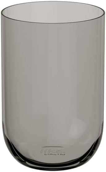 like. by Villeroy & Boch Like Smoke Collection Long Drink Glass Set of 2, Crystal Glass, 10.25 oz 3 x 4.75 in, Gray