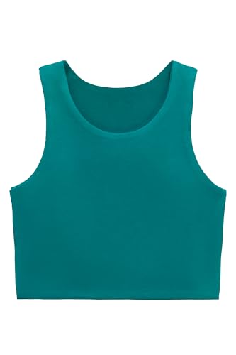 Image of Lilax Girls' Double Lined Sleeveless Basic Crop Tank Top