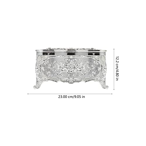 Cabilock Capa de lenços de bancada capa de caixa de lenços de acrílico em relevo porta-guardanapos v