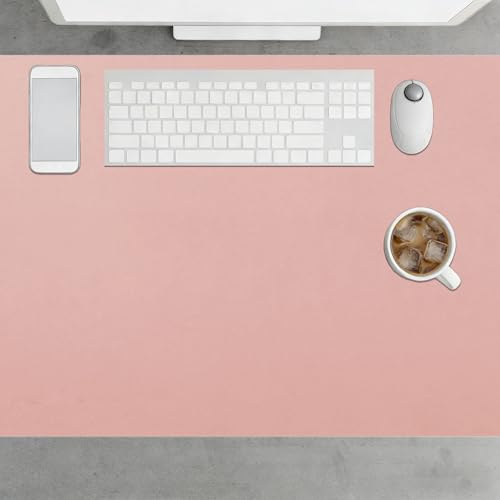 Tapis de souris multifonctionnel durable rose tapis de bureau grand format