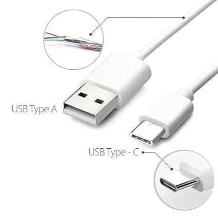 Image of 80W Charger for Vivo V25 Pro,21e 5G, V21, V21 Pro, Y73, 21 5G, V20 Pro, V20, V19, Y35 5G, 23e, V25e, Y35, V25 5G with Type C Cable White (DP7)