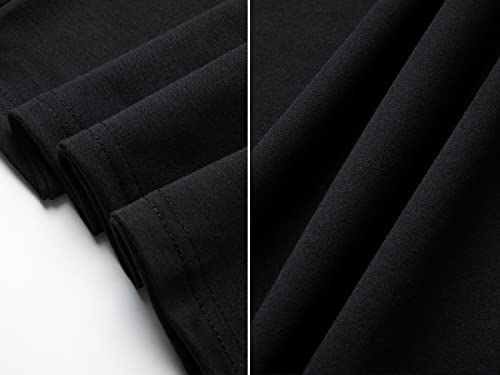 Wzikai Men's Tracksuit 2 Piece Half-Zip Polo Sweatsuits For Mens Casual Running Jogging Sport Suit Sets Black L #TOP3