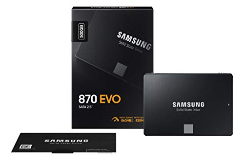 Image of Samsung 870 EVO 500GB SATA 2.5 inch Internal Solid State Drive (SSD) (MZ-77E500)