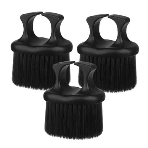 FOYTOKI Beard Brush for Men 3pcs Set Oil Distributing Bristle Brush Barber Beard Grooming Tool