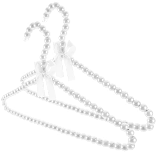 PRETYZOOM Cintres Antidérapants en ABS Blanc pour Garçon et Filles Lot de 2 et Résistants à la Déformation pour Placard et Vêtements Bébé