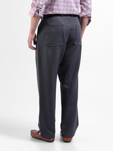 Image of The Indian Garage Co Men Loose Tapered Solid Mid-Rise Stretchable Gurkha Pants
