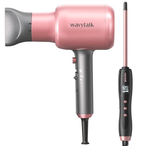 Wavytalk Professional Ionic Hair Dryer with Diffuser and Concentrator for Curly Hair