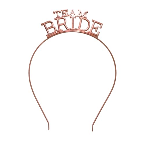 Image of Wanna Party Silver Team Bride Headband Bachelorette Party Decorations Rhinestone Bridesmaid Headbands for Bridal Shower, Bachelorette Parties, Wedding