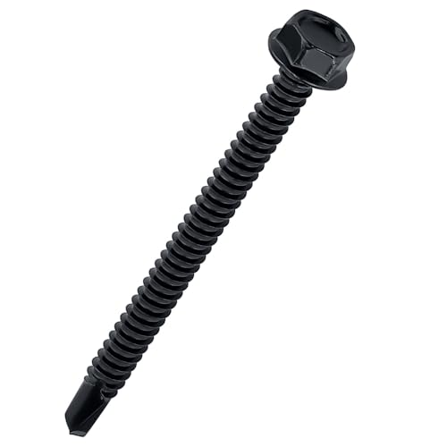 #10 x 2-1/2" Tornillos Autorroscantes Hex washer 50 pcs miniatura 1