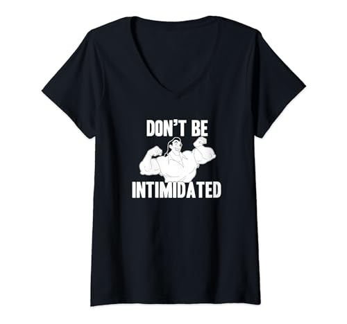 T-shirt Gaston Disney col V pour femmes inspiré de La Belle et la Bête