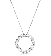 Lavari Jewelers 2/3 to 1 Carat Lab Grown Diamond Circle of Life Pendant Necklace for Women in 14k...