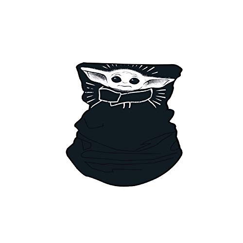 Star Wars unisex adult Gaitor The Child Baby Yoda Neck Gaiter, Black, One Size US
