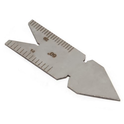 Utoolmart - Utoolmart Jauge centrale d'angle de coupe de filetage 60 degrés en acier inoxydable Outil de mesure pas de filetage incrément 0,1/0,05 mm 1 pièce