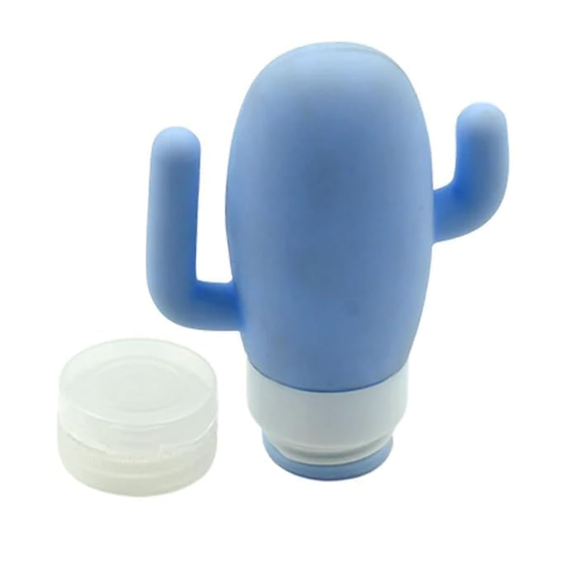 Portable Silicone Travel Bottle Set with Cactus Design
