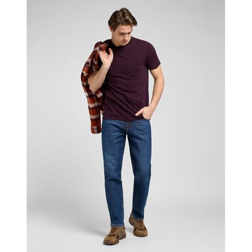 Lee Slim Ultimate Pocket Tee Deep Wine Size M - 6