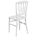 Flash Furniture HERCULES Series White Resin Stacking Napoleon Chair