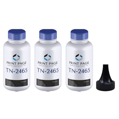 Image of TN 2465 Toner Powder Compatible for TN-2465 Toner Cartridge - 80 gm per Bottle (Pack of 3)