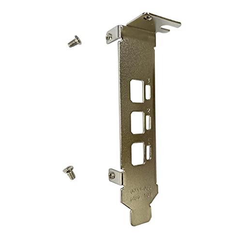 BestParts New Generic Low Profile Short Bracket Replacement for NVIDIA Quadro P400 T400 2G Mini DP*3 Port Graphics Card with Screws (5)