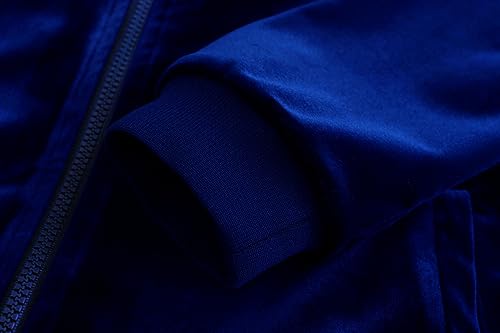 Image of Mens Faux Suede Bomber Jacket Varsity Jacket Windbreaker Vintage Casual Lightweight Leather Coats Jackets