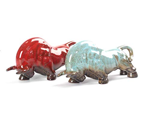 Figura de Toro de Cerámica para Decoración de Escritorio miniatura 3