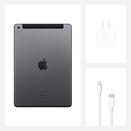Image of Apple 2020 iPad 10.2-inch, WiFi + Cellular, 32GB - Space Gray (Renewed Premium)