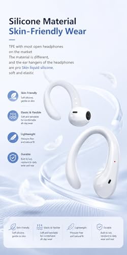 Image of OWS-15 Open Ear Wireless Earbuds with Display, ENC Mic for Calling, 50hr Playtime with Type C Fast Charging, Low Latency Gaming, Ideal for Running, Cycling and Gym, Dust & Waterproof. Black
