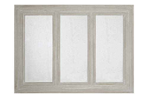 Premier Housewares 3 Section Brown Ash With Gold Frame Wall Mirror For Bedroom/Hallway/Bathroom Minimal and Contemporary w139 x d3.5 x h103cm