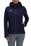 [マムート] トレッカーズ ソフトシェル フーデッド ジャケット アジアンフィット ウィメンズ/Trekkers SO Hooded Jacket AF Women 1011-02530 marine