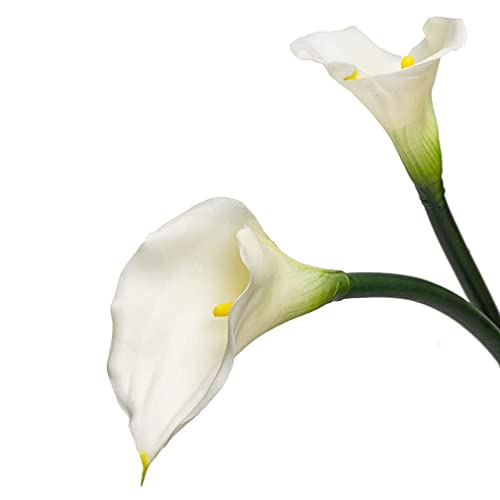 Duyone CL00 Artificial Flowers Calla Lilly 25.6'' Large Latex Fake Bouquet Soft Real Touch Long Stem Plants 5 Pcs thumb #6