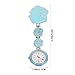 MUCKLILY Fashionable Rose Nurse Fob Watch Stylish Clip Pocket Watch for Medical Professionals for Nursing Students and Doctors Durable Design