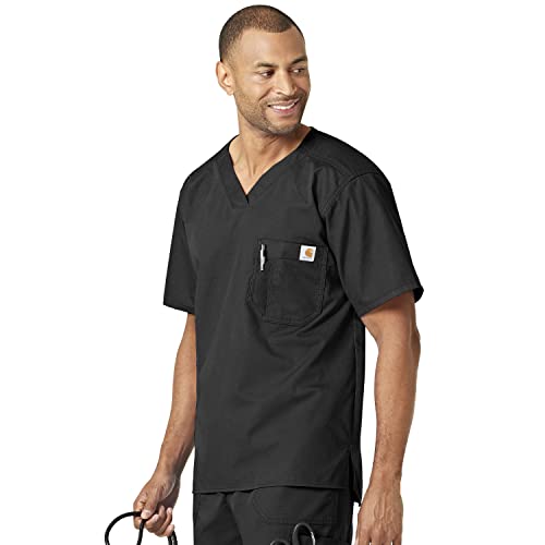 Image of Carhartt Ripstop & Sub-Scrubs Scrubs for Men, Utility Scrub Tops