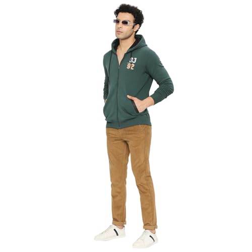 Image of Spykar Men's Cotton Blend Round Neck Sweatshirt