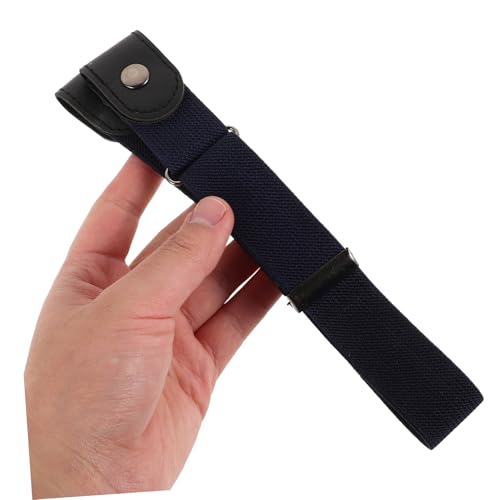 Hemoton 2pcs Ergonomic Stretch Faux Belt Women Men Jeans Waist Cinch Comfortable No Buckle Dress Belt3
