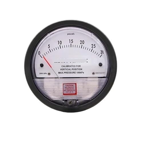 Micro-manomètre 0-30 Pa à aiguille ronde pour pression positive et négative d'air